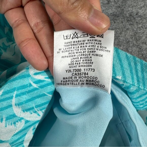 Windsmoor Boho Women's Linen Floral Core Teal Sleeveless Top Size 12 - Picture 9 of 15